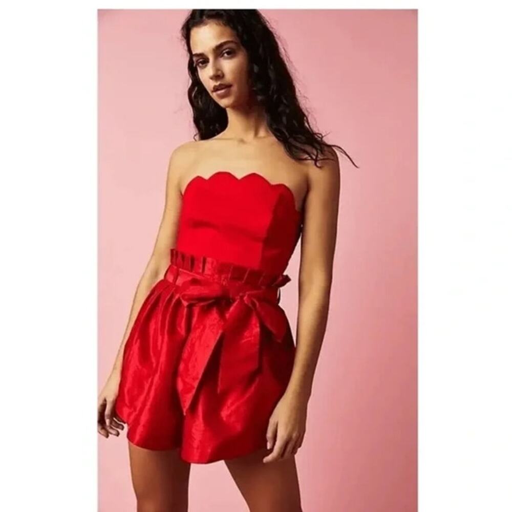 New Free People Filmore Strapless Romper $148  X-SMALL Special Occasion - Party